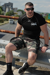 Underdog - Green Army Cargo Short With Belt